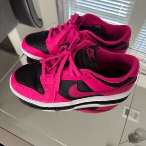 Nike Women’s Low-Top Sneakers in Hot Pink and Black